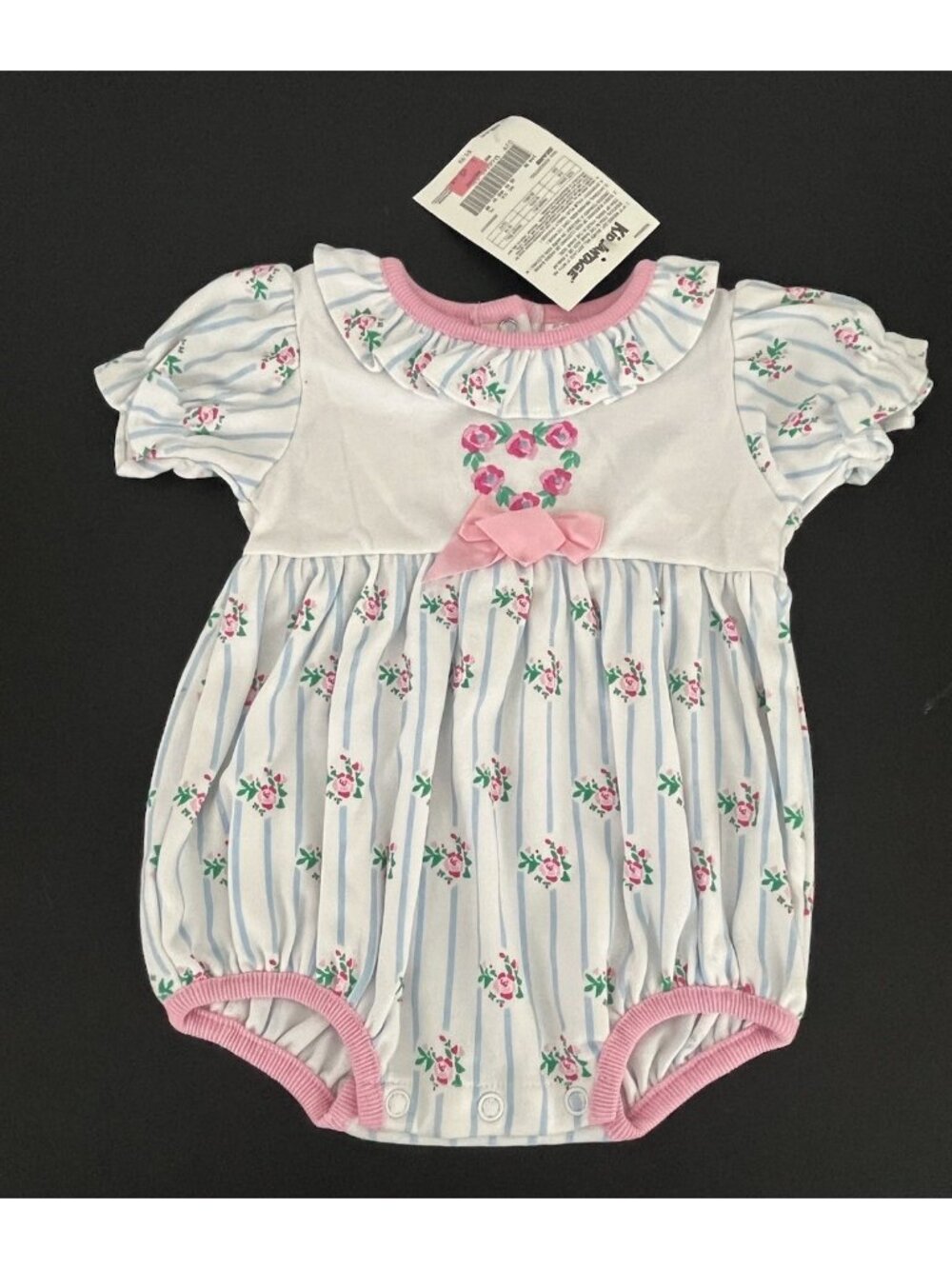 Vintage Kids & More girl's 6-9 months Bubble Romper Floral Print NWT